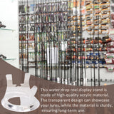 Maxbell Acrylic Fishing Reel Display Stand Stable Round for Decoration Support Clear