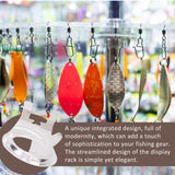 Maxbell Acrylic Fishing Reel Display Stand Stable Round for Decoration Support Clear