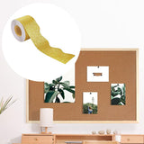 Maxbell Glitter Classroom Borders Art 32.8ft for Chalkboard Kindergarten White Board Yellow