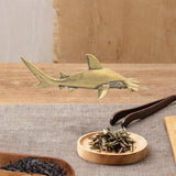 Maxbell Brass Hammerhead Shark Figurine 16.6 cm Ornament Gift Desk Statue Decoration