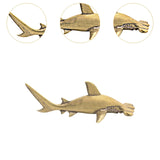 Maxbell Brass Hammerhead Shark Figurine 16.6 cm Ornament Gift Desk Statue Decoration