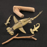 Maxbell Brass Hammerhead Shark Figurine 16.6 cm Ornament Gift Desk Statue Decoration