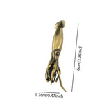 Maxbell Brass Squid Tea Pet Table Collectible Figurine Decoration Tiny Desk Ornament