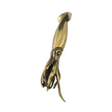 Maxbell Brass Squid Tea Pet Table Collectible Figurine Decoration Tiny Desk Ornament