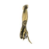 Maxbell Brass Squid Tea Pet Table Collectible Figurine Decoration Tiny Desk Ornament