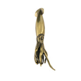 Maxbell Brass Squid Tea Pet Table Collectible Figurine Decoration Tiny Desk Ornament