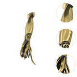 Maxbell Brass Squid Tea Pet Table Collectible Figurine Decoration Tiny Desk Ornament