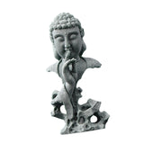 Maxbell Buddha Statue Crafts Collectible Sculpture for Bookshelf Office Coffee Table 7.5cmx5cmx15cm