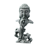 Maxbell Buddha Statue Crafts Collectible Sculpture for Bookshelf Office Coffee Table 7.5cmx5cmx15cm