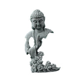 Maxbell Buddha Statue Crafts Collectible Sculpture for Bookshelf Office Coffee Table 8.5cmx4.5cmx15cm