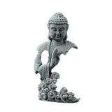 Maxbell Buddha Statue Crafts Collectible Sculpture for Bookshelf Office Coffee Table 8.5cmx4.5cmx15cm