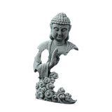 Maxbell Buddha Statue Crafts Collectible Sculpture for Bookshelf Office Coffee Table 8.5cmx4.5cmx15cm