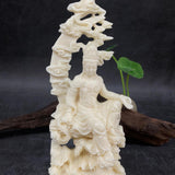 Maxbell Guanyin Statue Craving Feng Shui Sculpture for Bedroom Table Desk Decoration