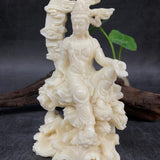 Maxbell Guanyin Statue Craving Feng Shui Sculpture for Bedroom Table Desk Decoration