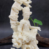 Maxbell Guanyin Statue Craving Feng Shui Sculpture for Bedroom Table Desk Decoration