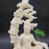 Maxbell Guanyin Statue Craving Feng Shui Sculpture for Bedroom Table Desk Decoration