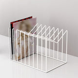 Maxbell Desk File Organizer Book End Decor File Sorter for Bedroom Stationery School White