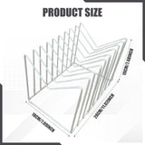 Maxbell Desk File Organizer Book End Decor File Sorter for Bedroom Stationery School White