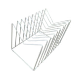 Maxbell Desk File Organizer Book End Decor File Sorter for Bedroom Stationery School White