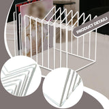 Maxbell Desk File Organizer Book End Decor File Sorter for Bedroom Stationery School White
