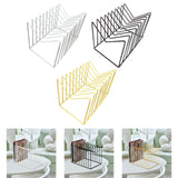 Maxbell Desk File Organizer Book End Decor File Sorter for Bedroom Stationery School White