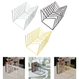 Maxbell Desk File Organizer Book End Decor File Sorter for Bedroom Stationery School White