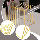 Maxbell Desk File Organizer Book End Decor File Sorter for Bedroom Stationery School Gold