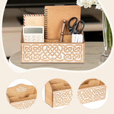 Maxbell Wooden Desk Organizer Shelf File Organizer for Workspace Study Room Tabletop