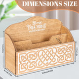 Maxbell Wooden Desk Organizer Shelf File Organizer for Workspace Study Room Tabletop