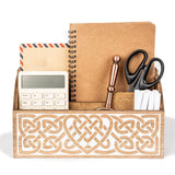 Maxbell Wooden Desk Organizer Shelf File Organizer for Workspace Study Room Tabletop