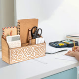 Maxbell Wooden Desk Organizer Shelf File Organizer for Workspace Study Room Tabletop