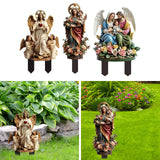 Maxbell 2D Acrylic Sign Religious Figure Garden Stake for Outside Backyard Farmhouse Jesus Figure