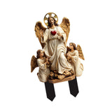 Maxbell 2D Acrylic Sign Religious Figure Garden Stake for Outside Backyard Farmhouse Jesus Figure