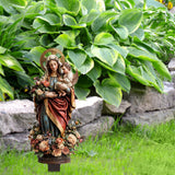Maxbell 2D Acrylic Sign Religious Figure Garden Stake for Outside Backyard Farmhouse Mother and Child