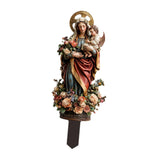 Maxbell 2D Acrylic Sign Religious Figure Garden Stake for Outside Backyard Farmhouse Mother and Child