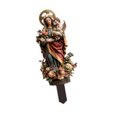 Maxbell 2D Acrylic Sign Religious Figure Garden Stake for Outside Backyard Farmhouse Mother and Child