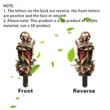 Maxbell 2D Acrylic Sign Religious Figure Garden Stake for Outside Backyard Farmhouse Mother and Child