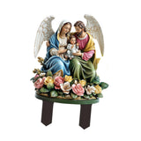 Maxbell 2D Acrylic Sign Religious Figure Garden Stake for Outside Backyard Farmhouse Holy Family