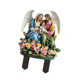 Maxbell 2D Acrylic Sign Religious Figure Garden Stake for Outside Backyard Farmhouse Holy Family