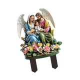 Maxbell 2D Acrylic Sign Religious Figure Garden Stake for Outside Backyard Farmhouse Holy Family