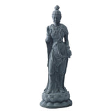 Maxbell Guan Yin Statue Ornament Craft Kuanyin Figurine for Fireplace Garden Outdoor