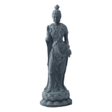Maxbell Guan Yin Statue Ornament Craft Kuanyin Figurine for Fireplace Garden Outdoor