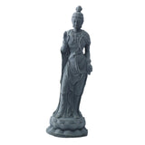 Maxbell Guan Yin Statue Ornament Craft Kuanyin Figurine for Fireplace Garden Outdoor
