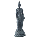 Maxbell Guan Yin Statue Ornament Craft Kuanyin Figurine for Fireplace Garden Outdoor