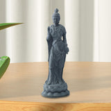Maxbell Guan Yin Statue Ornament Craft Kuanyin Figurine for Fireplace Garden Outdoor