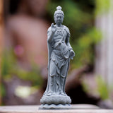 Maxbell Guan Yin Statue Ornament Craft Kuanyin Figurine for Fireplace Garden Outdoor