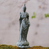 Maxbell Guan Yin Statue Ornament Craft Kuanyin Figurine for Fireplace Garden Outdoor