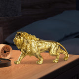 Maxbell Lion Statue Crafts Birthday Gift Animal Sculpture for Bedroom Indoor Desktop