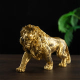 Maxbell Lion Statue Crafts Birthday Gift Animal Sculpture for Bedroom Indoor Desktop