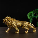 Maxbell Lion Statue Crafts Birthday Gift Animal Sculpture for Bedroom Indoor Desktop